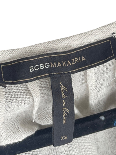 Blusa BCBG Vuelos Sin Mangas Gris-Talla XS