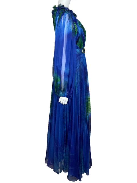 Vestido Polenpoe Plisado Azul-Talla 14