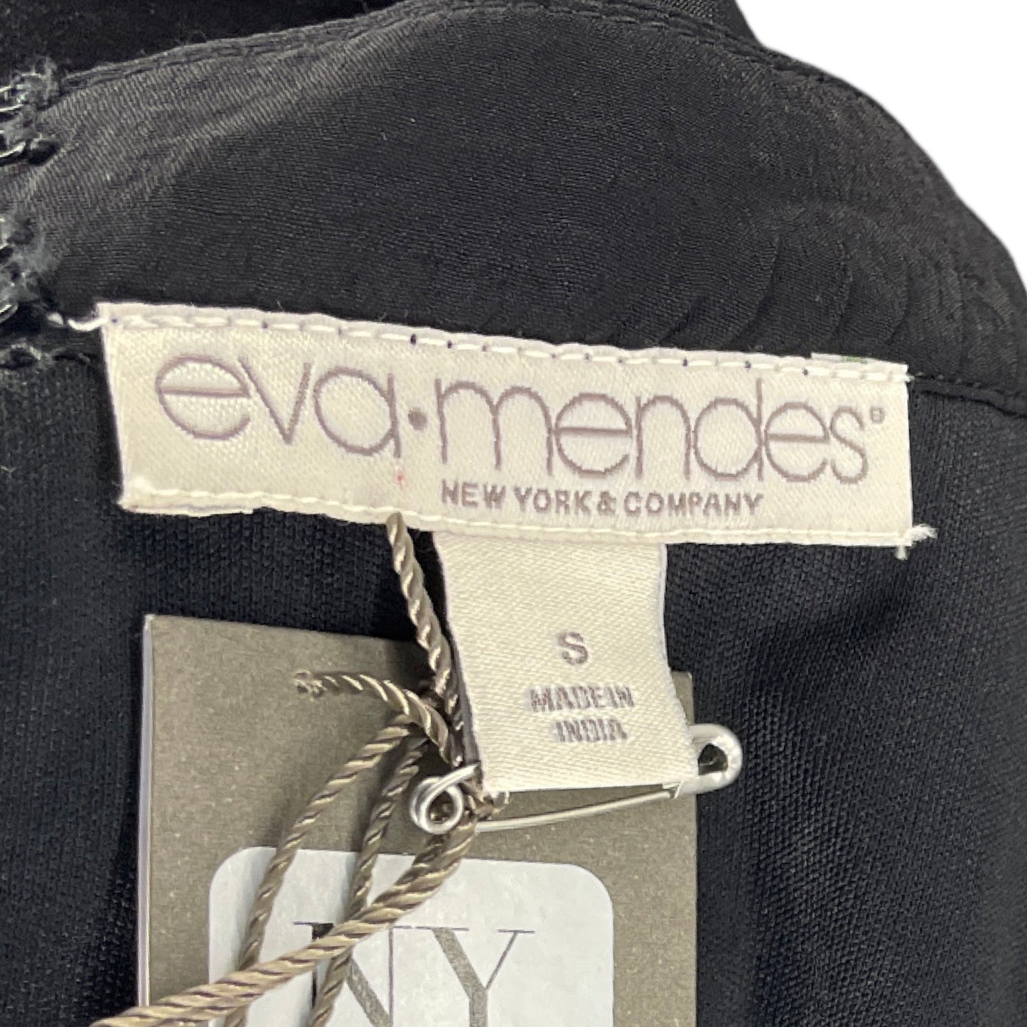 Vestido Eva.Mendes Cuello Tejido Negro-Talla 2