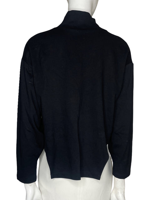Blusa Zara Mangas Larga Negro - Talla M
