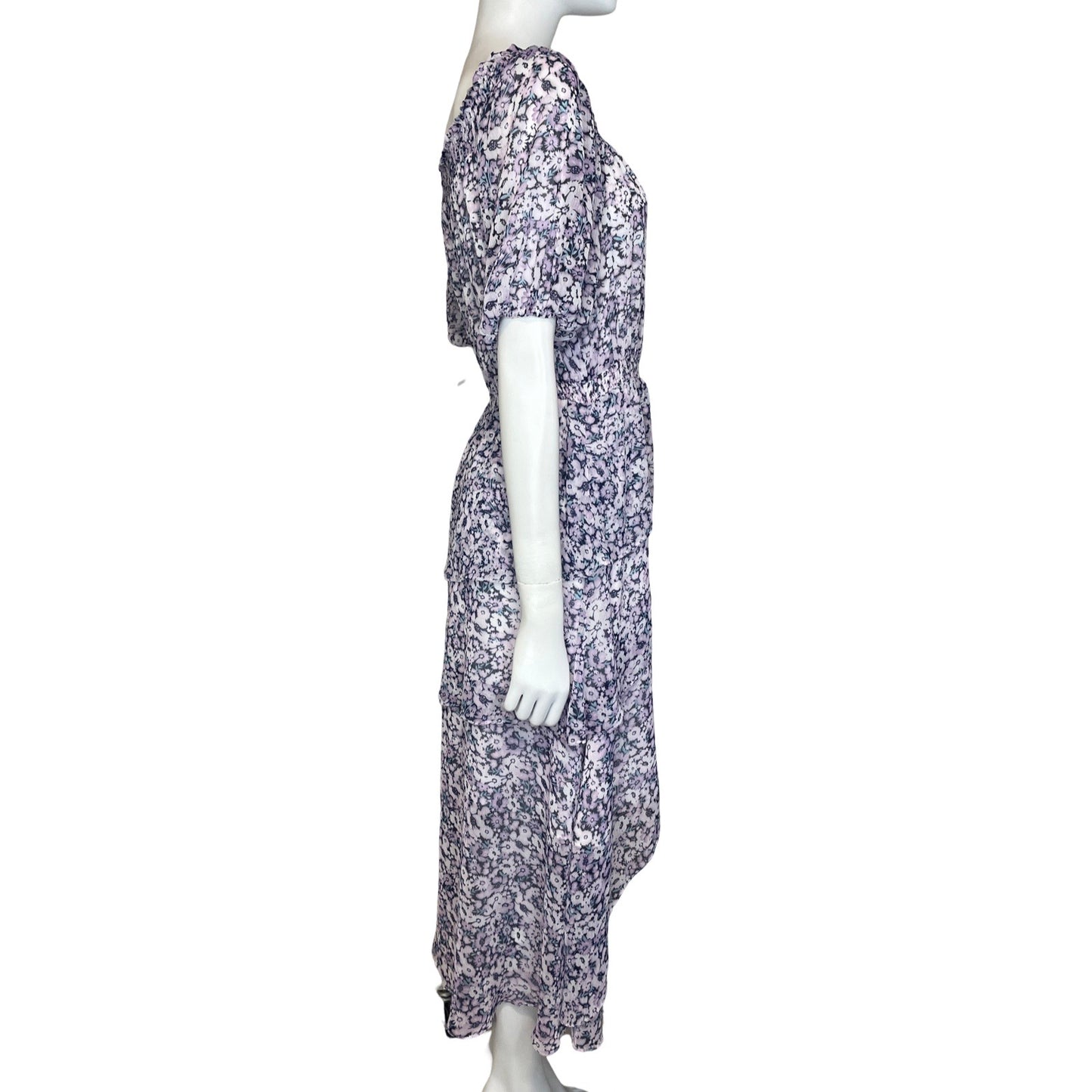 Vestido Vince Camuto Flores Morado-Talla S