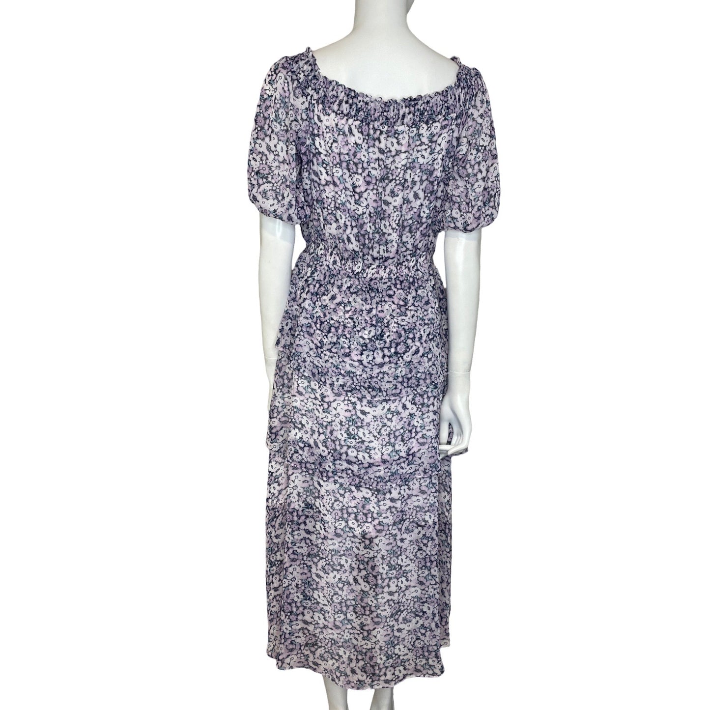 Vestido Vince Camuto Flores Morado-Talla S