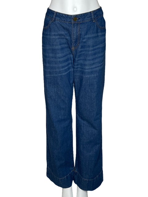 Pantalon Esprit Wide Leg Denim Azul-Talla 12