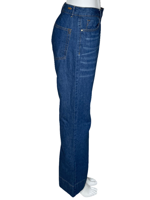 Pantalon Esprit Wide Leg Denim Azul-Talla 12