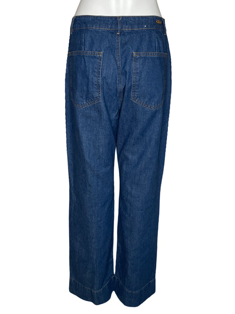 Pantalon Esprit Wide Leg Denim Azul-Talla 12