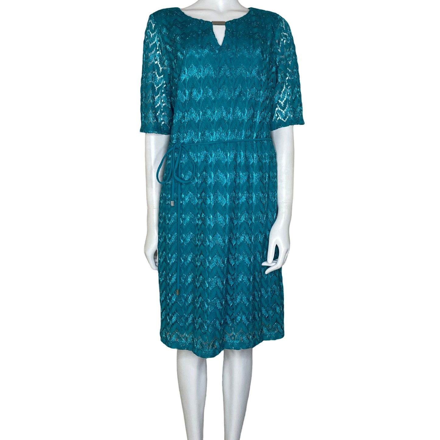 Vestido Sandra Darren Encaje Verde-Talla 16