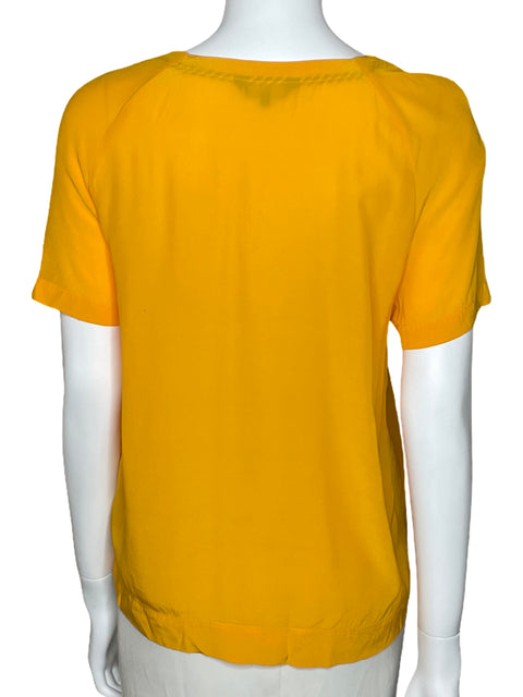 Blusa Tommy Hilfiger Manga Corta Amarillo-Talla 6