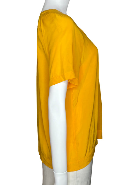 Blusa Tommy Hilfiger Manga Corta Amarillo-Talla 6