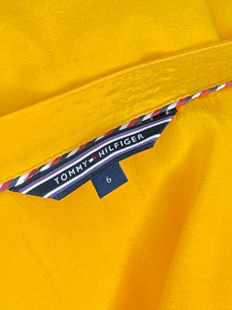Blusa Tommy Hilfiger Manga Corta Amarillo-Talla 6