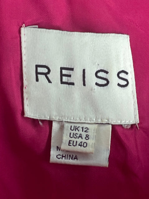 Vestido Reiss Plizado Rosado-Talla 8