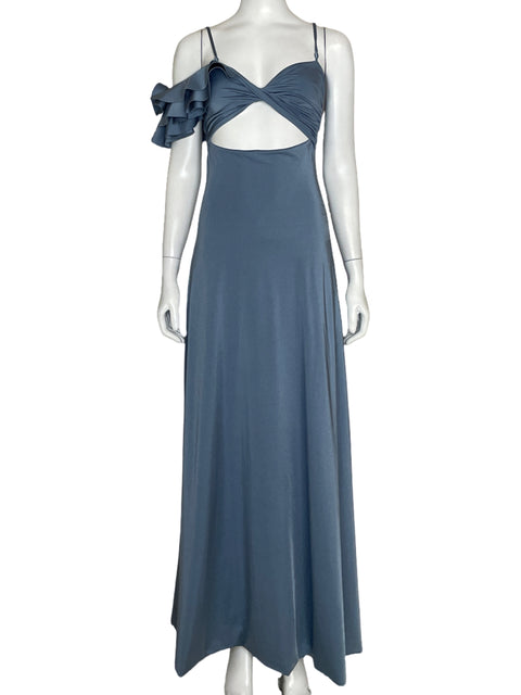 Vestido Maygel Coronel Vuelos Azul-Talla U