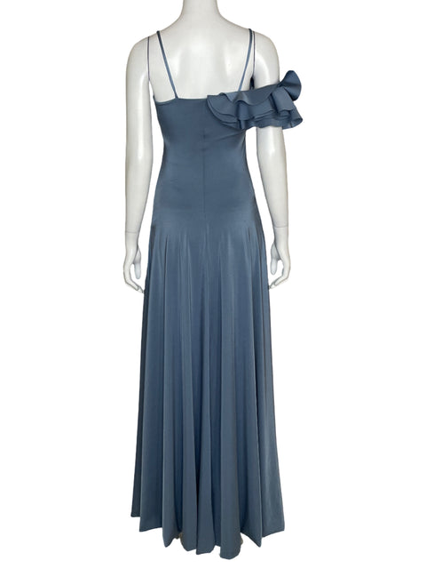 Vestido Maygel Coronel Vuelos Azul-Talla U