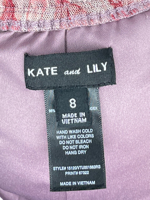 Vestido Kate And Lily Maxi Floral Morado-Talla 8