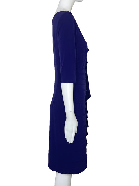 Vestido Jax Midi Flecos Azul-Talla 8
