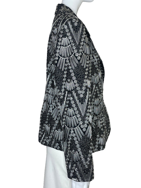 Chaqueta Biacci Bordado Bolsillos Negro-Talla 12