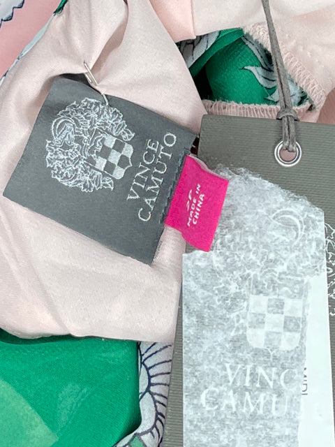 Vestido Vince Camuto Mini Floral Verde-Talla 2