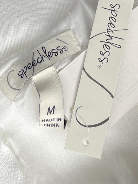 Vestido Speechless Manga Larga Blanco-Talla M