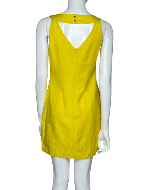 Vestido Banana Republic Mini Sin Mangas Amarillo-Talla 2