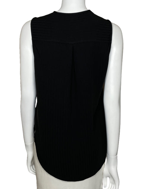 Blusa Adrianna Papell Sin Mangas Negro-Talla XS