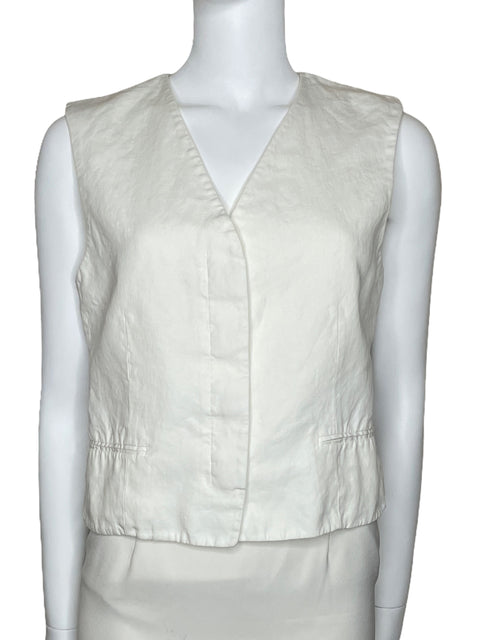 Chaleco Theory Cuello V Blanco-Talla U