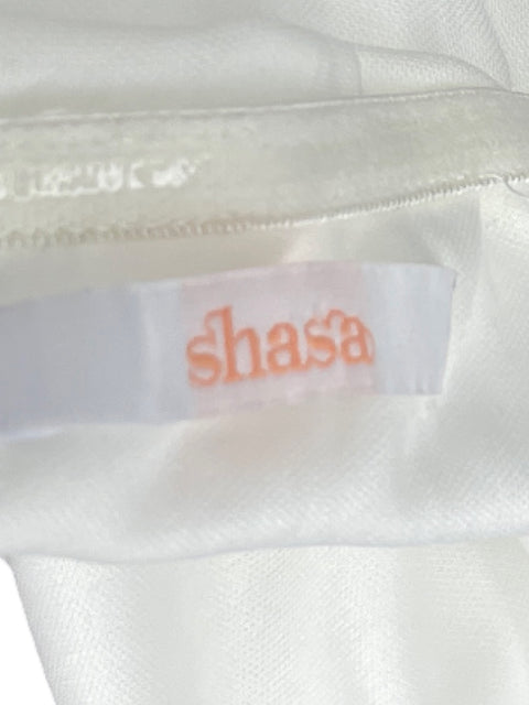 Top Shasa Strapless Dobles Blanco-Talla M