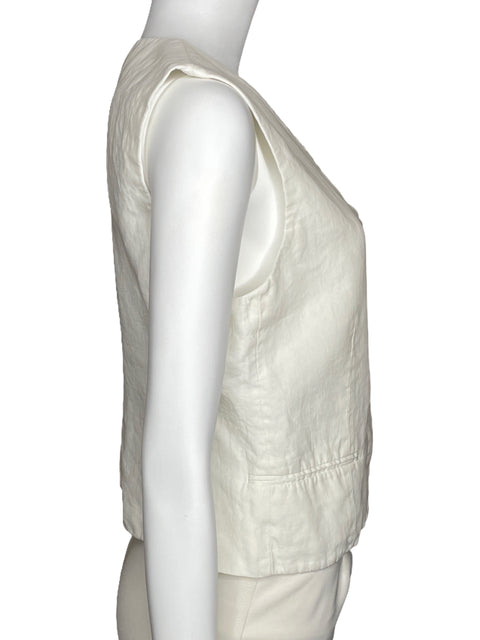 Chaleco Theory Cuello V Blanco-Talla U