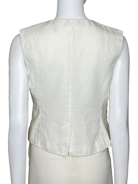 Chaleco Theory Cuello V Blanco-Talla U