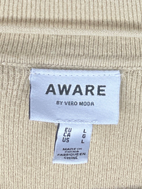Top Aware Punto Sin Mangas Beige-Talla L