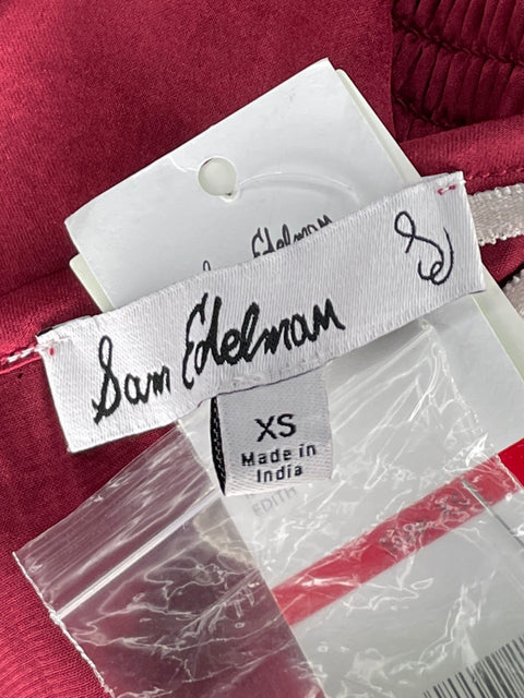 Blusa Sam Edelman Plisada Rojo-Talla XS