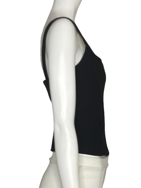 Top Zara Corset Tiras Negro-Talla M