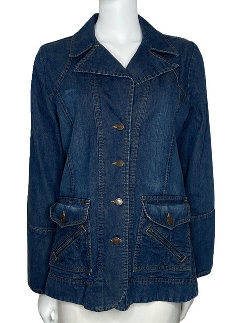 Chaqueta Wrangler Denim Bolsillos Azul-Talla S