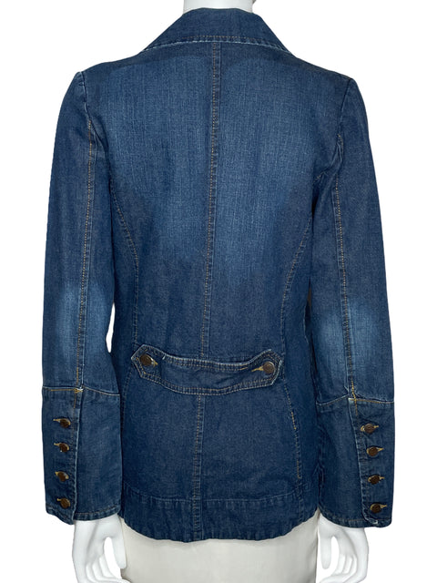 Chaqueta Wrangler Denim Bolsillos Azul-Talla S