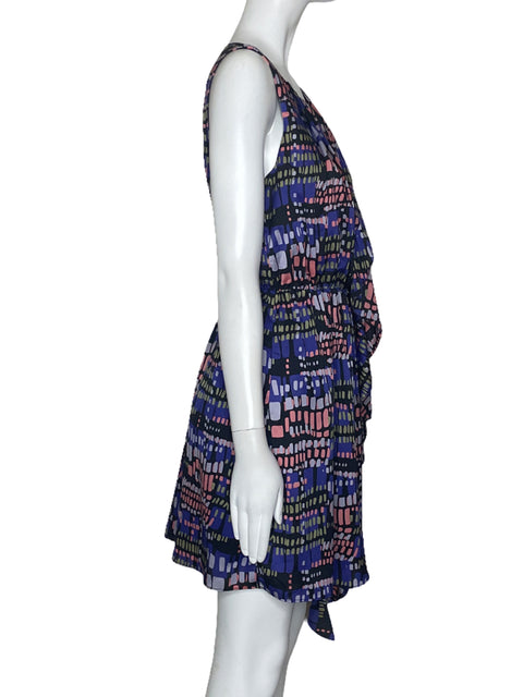 Vestido Theme Puntos Colores Morado-Talla M