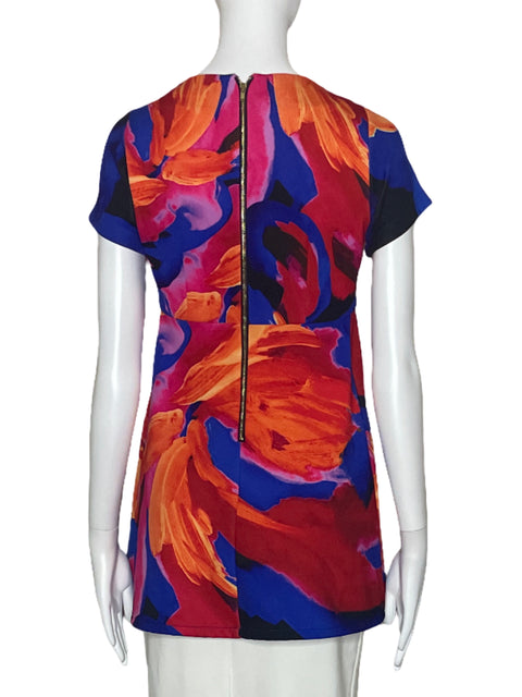 Blusa Amanda Uprichard Abstracto Colores Azul-Talla S