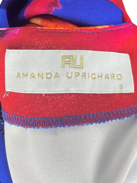 Blusa Amanda Uprichard Abstracto Colores Azul-Talla S