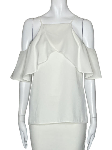 Blusa Studio F Tiras Vuelo Blanco-Talla XS