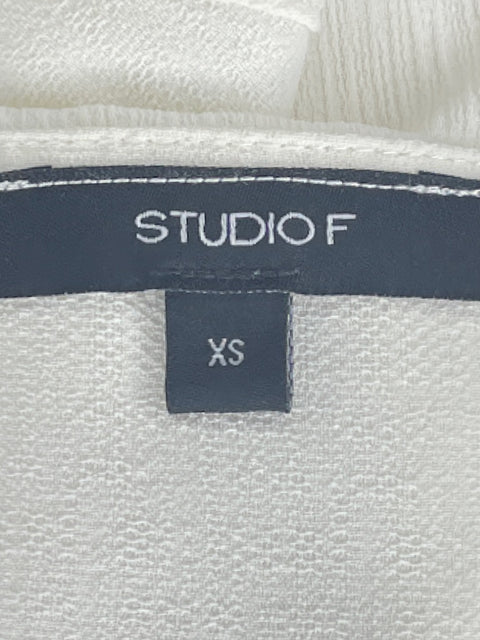 Blusa Studio F Tiras Vuelo Blanco-Talla XS