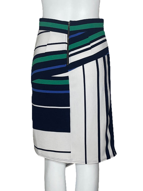 Falda The Moon Rayas Azul-Talla M