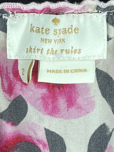 Falda Kate Spade Plisada Mini Rosado-Talla 2