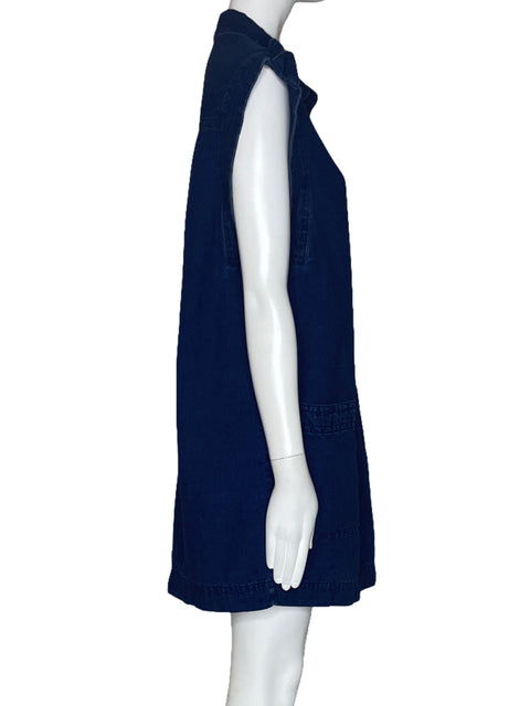 Vestido Banana Republic Denim Bolsillo Azul-Talla M