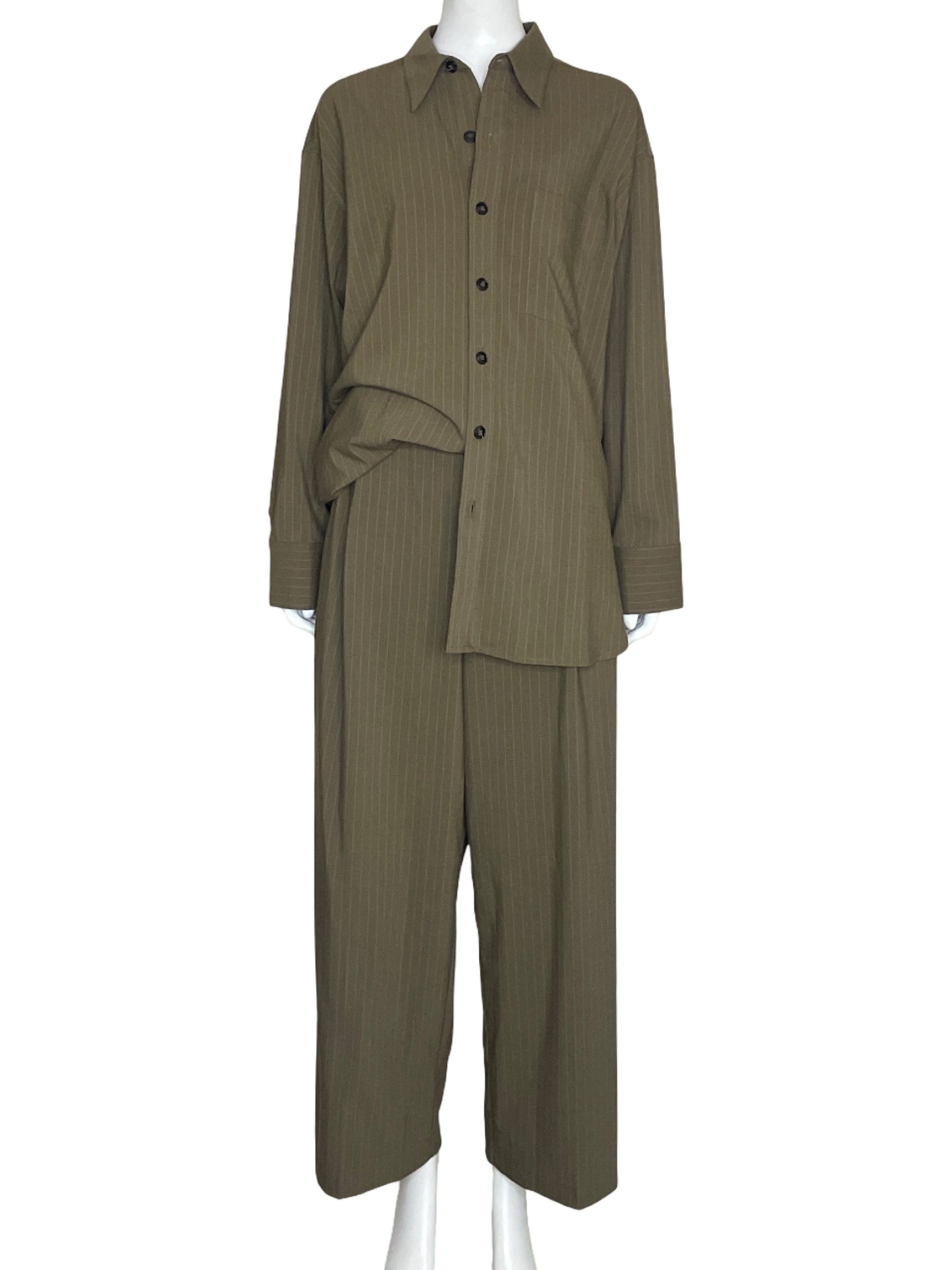 Set MNG Blusas+Pantalon Rayas Marron-Talla 6