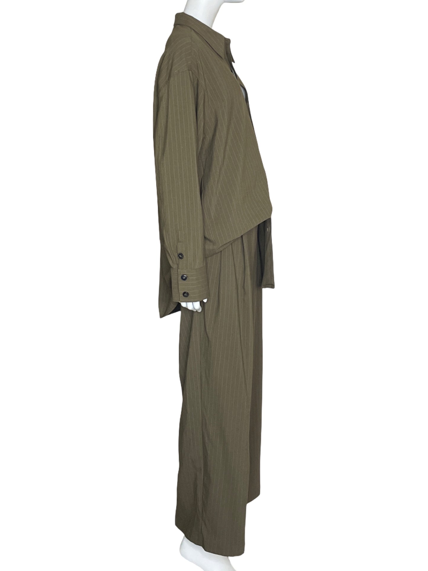 Set MNG Blusas+Pantalon Rayas Marron-Talla 6
