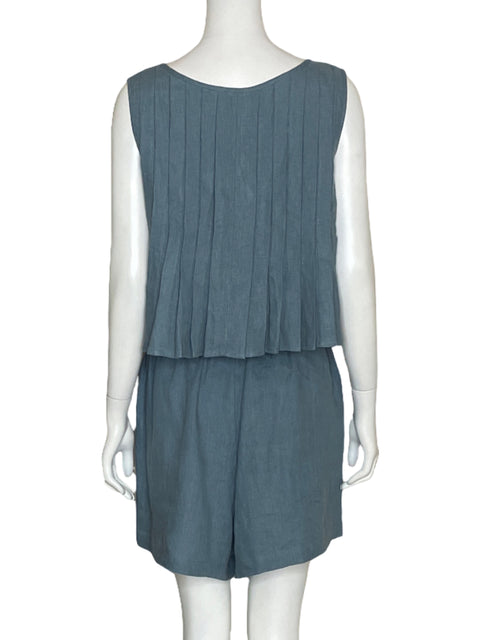 Set VRG GRL Valeria Plisado Azul-Talla 10