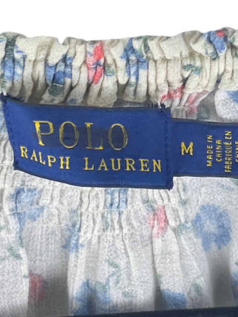 Blusa Polo Ralph Lauren Estampado Floral Beige-Talla M