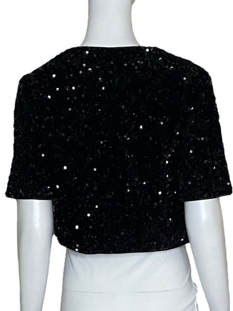 Top Tesoro TPS Lentejuelas Negro-Talla S