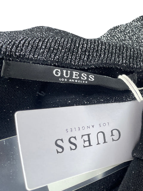 Vestido Guess Metalizado Punto Plateado-Talla XS