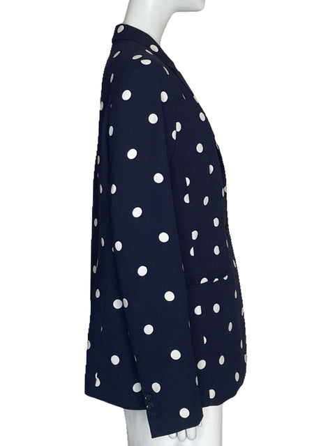 Blazer Banana Republic Dots Azul-Talla 14