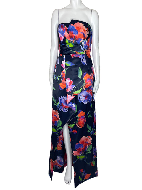 Vestido Parker Black Estampado Floral Azul-Talla 8