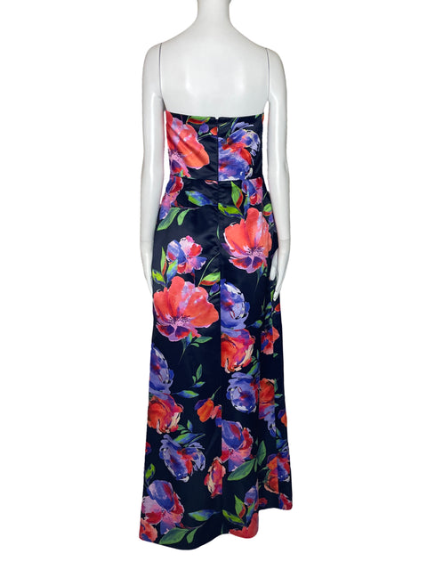 Vestido Parker Black Estampado Floral Azul-Talla 8
