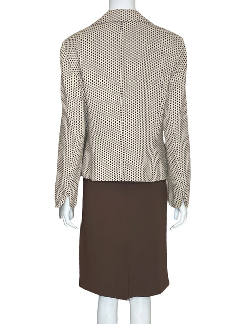 Set Jones New York Blazer+Falda Marron-Talla 12